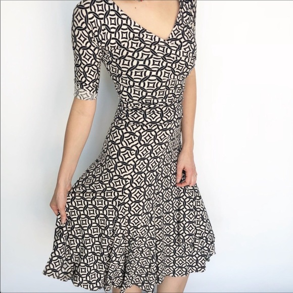 BCBG MaxAria Print Midi Open Back Dress - Picture 2 of 5